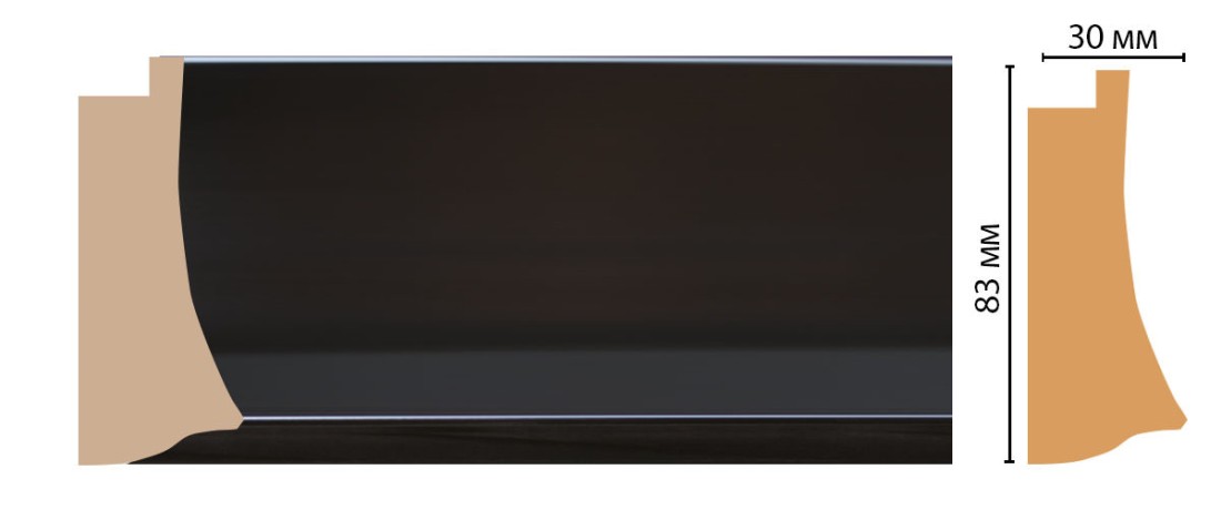 Багет DECOMASTER 552-195 (83*30*2900мм)